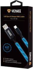 Yenkee YCU 341 BE LED USB C kábel / 1 m