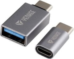 Yenkee YTC 021 USB C-ről microUSB, USB A-ra