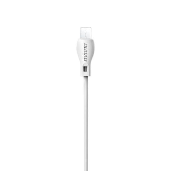 DUDAO L4M kábel USB / micro USB 2.4A 1m, fehér