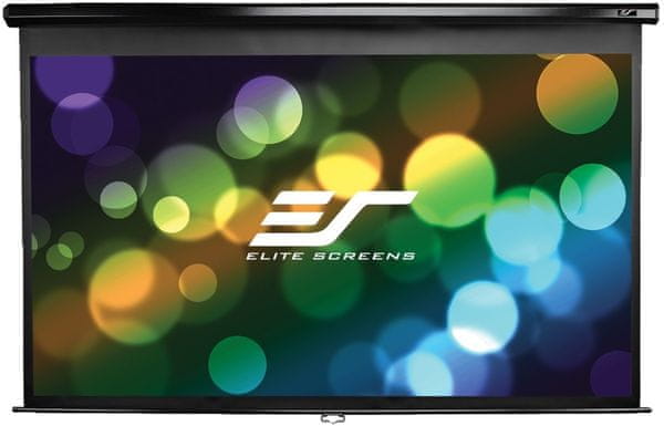 Elite-Screens redőny, 187 × 332 cm, 150, 16:9 (M150UWH2) 125 hüvelykes fekete-fehér szegély kontraszt széles látószög