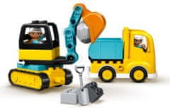 LEGO DUPLO® 10931 Teherautó és lánctalpas kotrógép