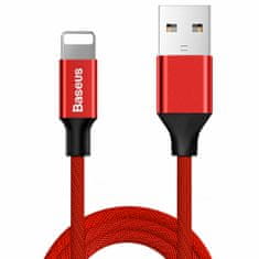 BASEUS Yiven Braid kábel USB / Lightning 1,8m, piros