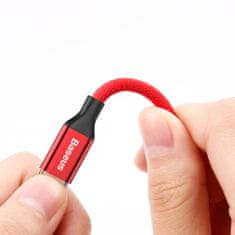 BASEUS Yiven Braid kábel USB / Lightning 1,8m, piros