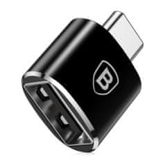 BASEUS adaptér USB / USB Type-C OTG, fekete