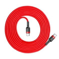 BASEUS Cafule kábel USB-C / USB-C 60W QC 3.0 2m, piros