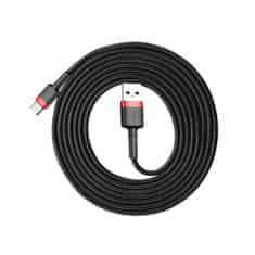 BASEUS Cafule kábel USB / USB-C Quick Charge 3.0 2m, fekete/piros 