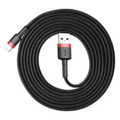 BASEUS Cafule kábel USB / Lightning QC3.0 2m, fekete/piros