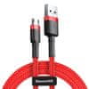 Cafule kábel USB / micro USB QC 3.0 1m, piros