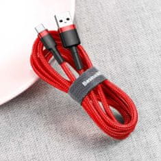 BASEUS Cafule kábel USB / USB Type-C QC 3.0 2m, piros