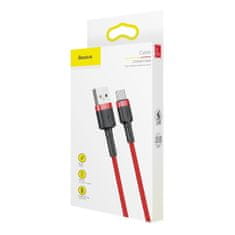 BASEUS Cafule kábel USB / USB-C QC 3.0 1m, piros