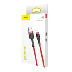 BASEUS Cafule kábel USB / Lightning QC3.0 1m, piros