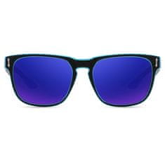 KDEAM Andover 6 napszemüveg, Black & Pattern / Blue