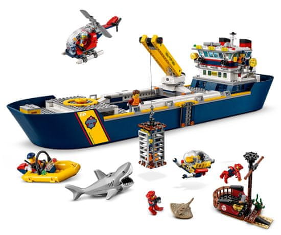 LEGO City 60266 Óceáni felderítő hajó
