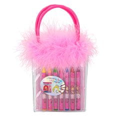 Princess Mimi Mimi hercegnő színező oldal, Viaszkrétával, tollakkal ellátott műanyag zacskóban