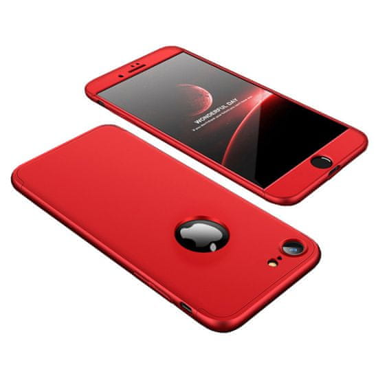 GKK 360 Full Body műanyag tok iPhone 7/8, piros