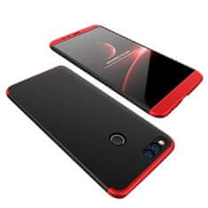 360 Full Body műanyag tok Huawei Honor 7X, fekete/piros