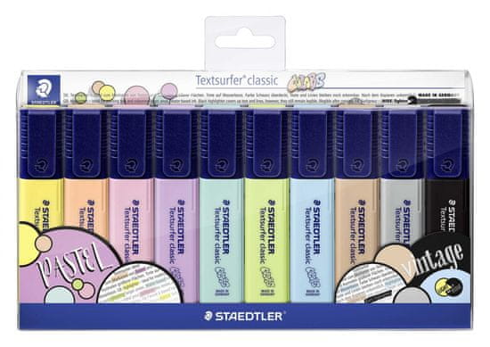 Staedtler Textsurfer Classic Pastel Szövegkiemelő készlet, 10 különböző szín