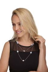 JwL Luxury Pearls Hosszú gyöngy nyaklánc hatszög kristályokkal JL0600