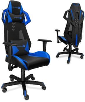 Connect IT Alien Pro, kék (CGC-2600-BL) doublewheel gumis kerekek állítható magasságú ülőrész ergonomikus kialakítás és párnázás
