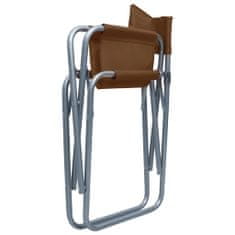 shumee 2 db barna acél rendezői szék
