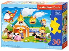 Castorland Puzzle Tűzoltók akcióban 30 darab