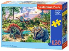 Castorland Puzzle Dinoszauruszok a vulkánok alatt 120 darab