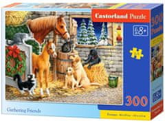 Castorland Puzzle Találkozás a barátokkal az istállóban 300 darab