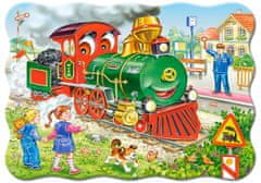 Castorland Puzzle Zöld mozdony 30 darab