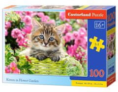 Castorland Puzzle Macska a virágoskertben 100 darab