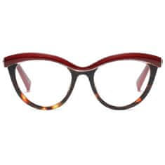 Neogo Connie 3 átlátszó lencsés szemüveg, Red Vine Leopard