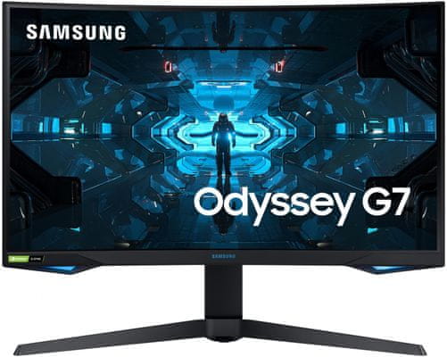 Samsung G7 (LC27G75TQSUXEN) monitor, szélesvásznú kijelző 21,5 hüvelyk 16:9 hdmi vga dp