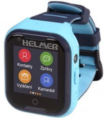 Helmer LK 709 4G kék - gyermek óra GPS lokátorral és videohívással