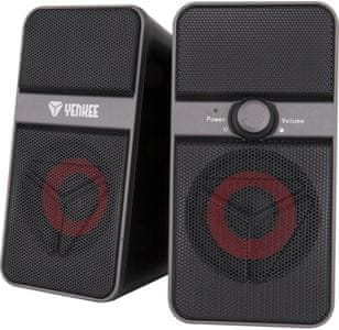 Hangszórók Yenkee YSP 2002BT (YSP 2002BT) rendszer 2.0, teljesítmény 5 W, 3,5mm jack, USB Bluetooth