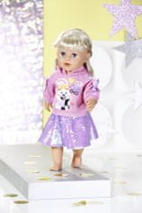 BABY born Idősebb nőver Divatos öltözet, 43 cm, rózsaszín-lila