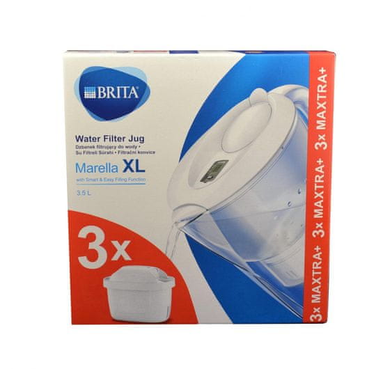 BRITA Marella XL memo fehér 3,5 L (beleértve 3 x MX+)