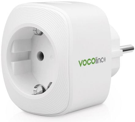 Vocolinc Smart Adapter VP3 okos csatlakozó aljzat, Wi-Fi, áramfogyasztás mérő, időzítő, időzíthető áramkapcsoló