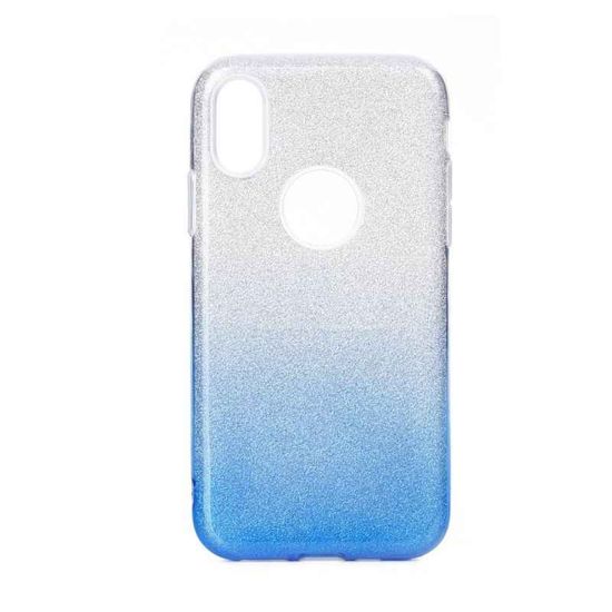 FORCELL Shining szilikon tok iPhone 11 Pro Max, kék/ezüst
