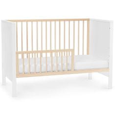 Kinderkraft Baby wooden cot MIA guardrail white