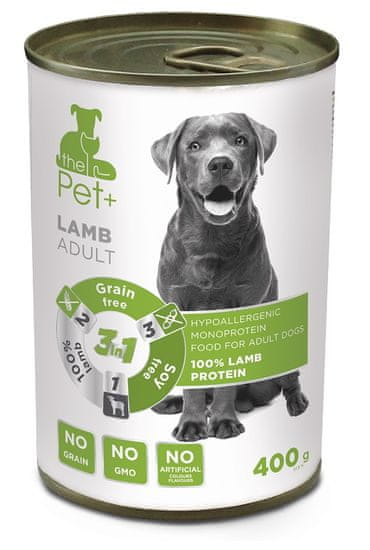 thePet+ dog tin lamb 6x400 g