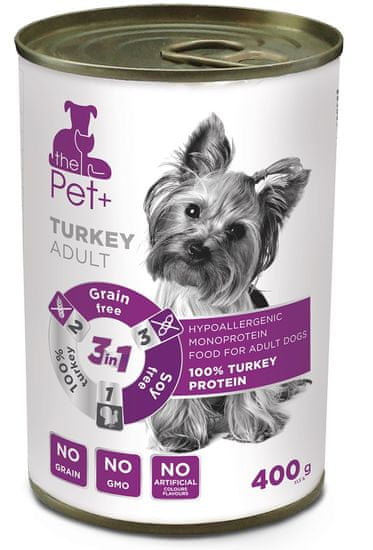 thePet+ dog tin turkey 6x400 g