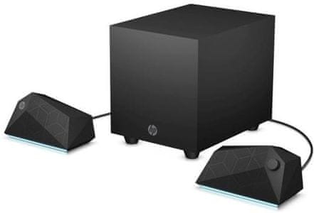 HP X1000 Gaming Speaker 2.1 hangszóró (8PB07AA), 2.1 készlet, 30 W teljesítmény, háttérvilágítás, 3.5 mm-es jack és USB