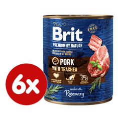 Brit Premium by Nature Pork with Trachea 6x800 g