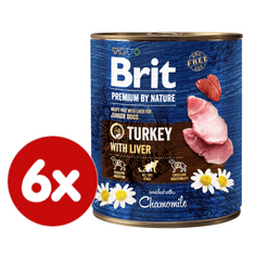 Brit Premium by Nature Turkey with Liver 6x800 g