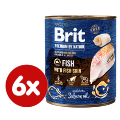 Brit Premium by Nature Fish with Fish Skin 6x800 g