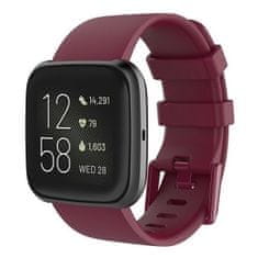 BStrap Silicone (Large) szíj Fitbit Versa / Versa 2, wine red