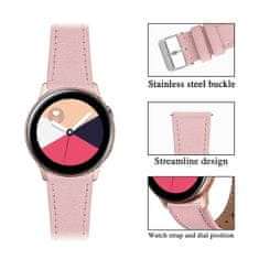 BStrap Leather Italy szíj Samsung Galaxy Watch Active 2 40/44mm, pink