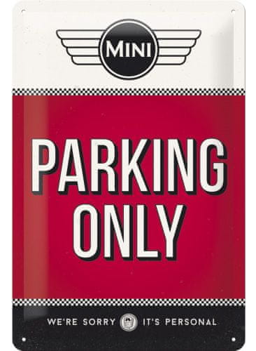 Postershop Fémtábla - Mini Cooper Parking Only