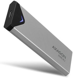 Axagon EEM2-UG2 USB-C főbb tulajdonságai M.2 NVMe SSD külső merevlemez (EEM2-UG2) 2,5” SSD kapcsolat