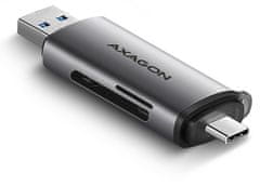 AXAGON CRE-SAC USB-C+A SD / microSD olvasó