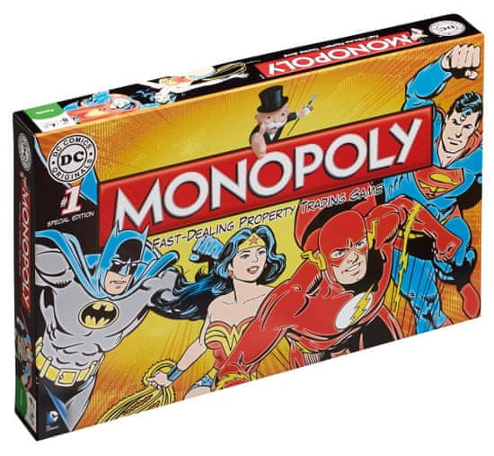 Winning Moves Monopoly DC Comics Retro Angol verzió